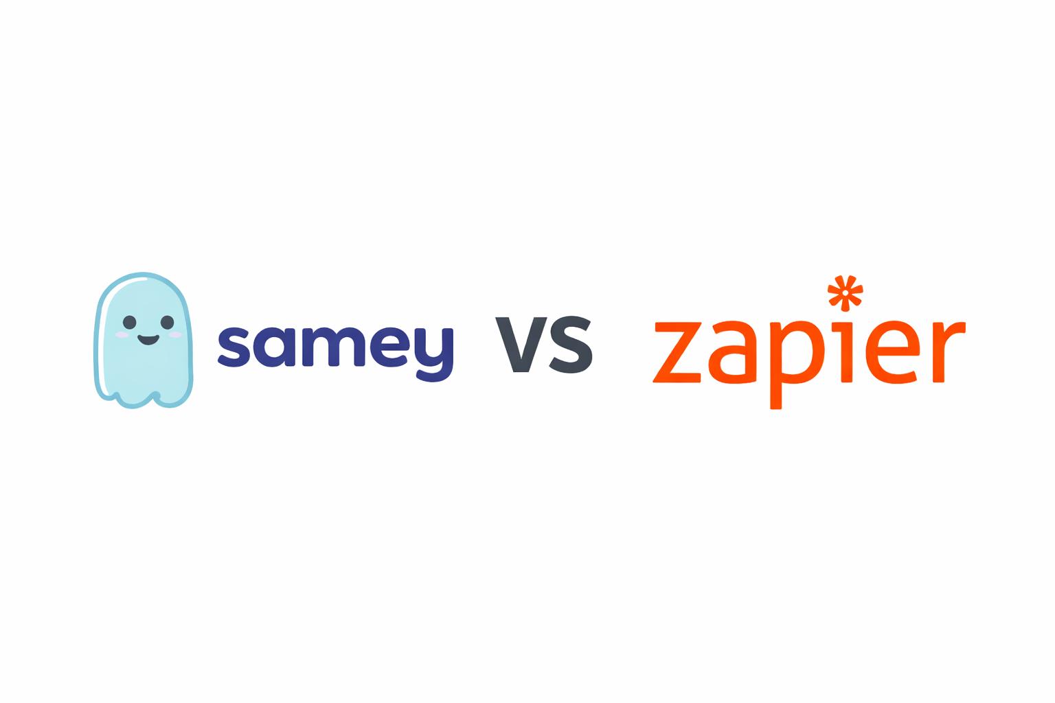 Image for Samey AI vs Zapier: Which is Better for Non-Technical Founders?