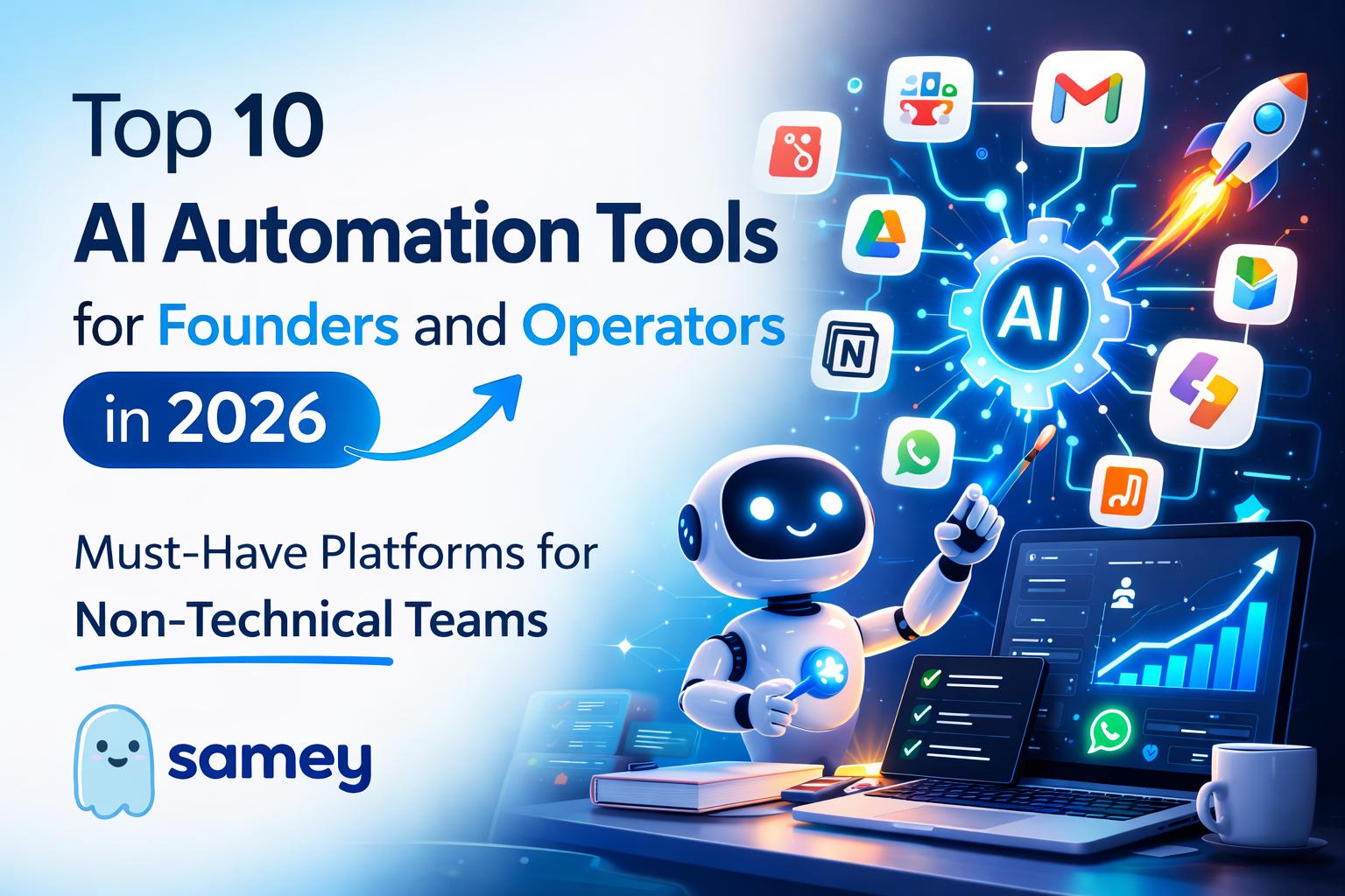 Image for Top 10 AI Automation Tools for Founders and Operators in 2026
